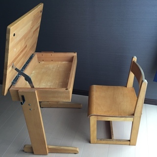 【学習机】木製 60x60x45cm