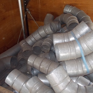 スパイラルダクト用コーナー色々