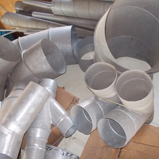 スパイラルダクト用コーナー色々