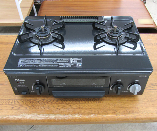 宮の沢店 パロマ 都市ガス ガステーブル コンパクト 水無し片面焼 IC-N30B-R 2016年製