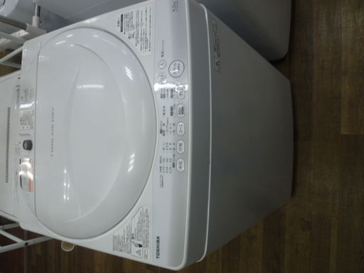 R 中古 TOSHIBA 簡易乾燥機能付き洗濯機（4.2kg） AW-42SM 2013年製