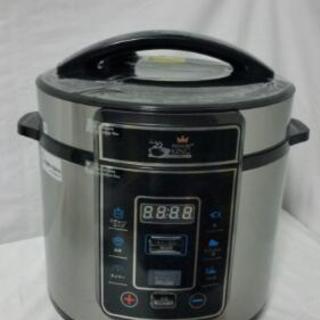 【新品未使用品】電気圧力鍋  炊飯、無水調理、蒸水料理　おまかせ...