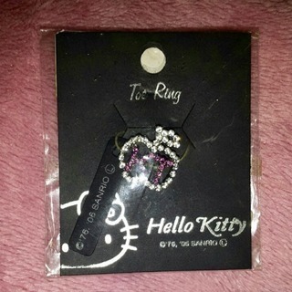新品 Hello Kitty ハローキティ♪トゥー 指輪 トゥリング