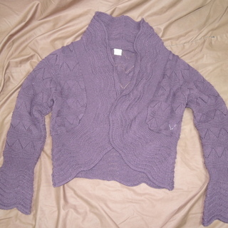 axes femme 紫色 ニットセーター