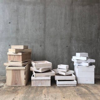 白りんご箱 A (おおさか 河内材)