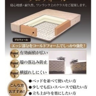 【郵送対応】シングルマットレスフランスベッド