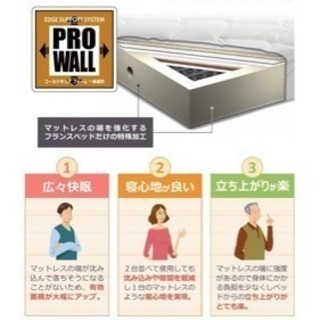 【郵送対応】シングルマットレスフランスベッド