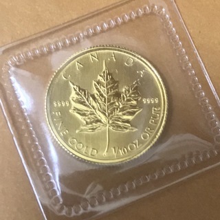 メイプルリーフ 金貨 1/10OZ CANADA カナダ 5ドル 1993年