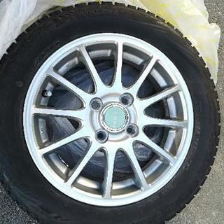 【ﾌﾞﾘｼﾞｽﾄﾝ】ホイール付きスタッドレス155/65R14