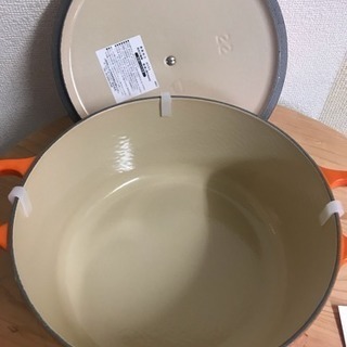 ル・クルーゼ 両手鍋 オレンジ 22cm 未使用