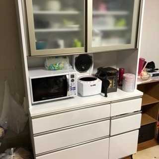 12/16優先 使用1年未満 幅120 キッチンボード 食器棚 ダイニングボード 