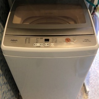 洗濯機 2018年 美品 AQW-GS70F（W）