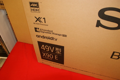 【モノマニア四日市】【引き取り限定】ＳＯＮＹ　49型　4ＫＴＶ　ＫＪ-49Ｘ9000Ｅ　未使用未開封