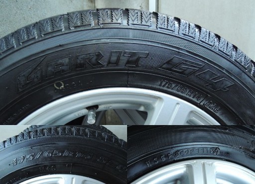 アルミホイール　スタッドレス　１７５／６５R１４　４本　ＴＯＹＯ　ガリット４