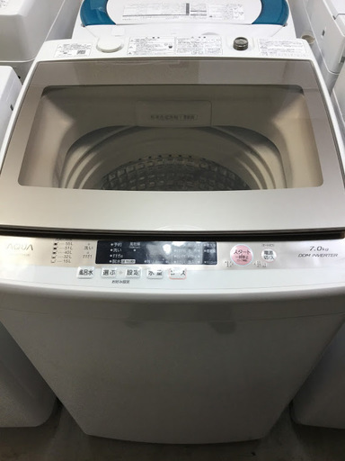 【送料無料・設置無料サービス有り】洗濯機 2016年製 AQUA AQW-GV700E(W) 中古