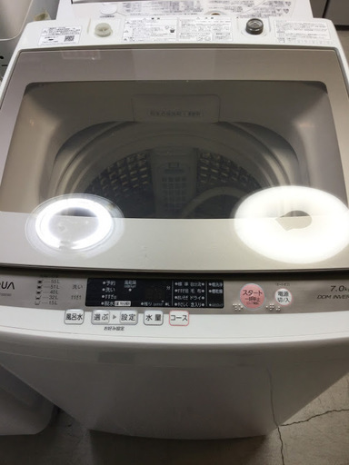 送料無料・設置無料サービス有り】洗濯機 2016年製 AQUA AQW-GV700E(W ...