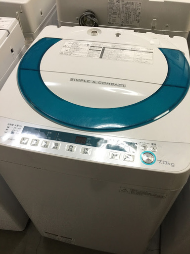【送料無料・設置無料サービス有り】洗濯機 SHARP ES-GE70P 中古