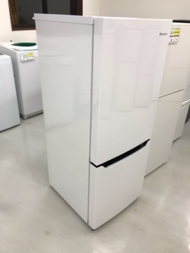 【リサイクルサービス八光　田上店　安心の3か月保証　配達・設置OK】ハイセンス 150L 2ドア冷凍冷蔵庫 パールホワイト HR-D15C