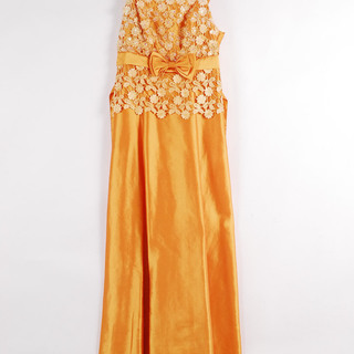 7474未使用タグ付 パーティードレスオレンジ着丈137 5ｃｍウエスト73ｃｍロングドレスパーティー発表会アントレ ひろ 岡崎のその他の中古 古着あげます 譲ります ジモティーで不用品の処分