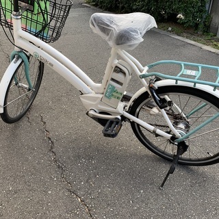 パナソニック新機種電動アシスト自転車viviSS26インチシルバーボディー