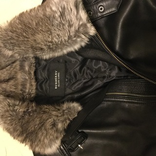 バーバリーブラックレーベル 羊皮レザージャケット 稀少S    (値引きしました)