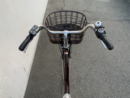 地域限定送料無料　ヤマハ　パス　ナチュラ　新基準　子供乗せ　濃い赤茶色　アシスタ　ビビ　神戸市　電動自転車