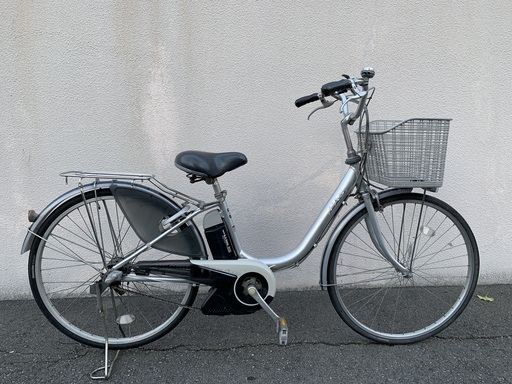 地域限定送料無料　ヤマハ　パス　リチウム　26インチ　シルバー　アシスタ　ビビ　神戸市　電動自転車