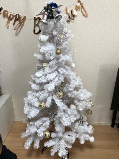 クリスマスツリー ホワイトツリー 白クリスマスツリー A 甚目寺のその他の中古あげます 譲ります ジモティーで不用品の処分
