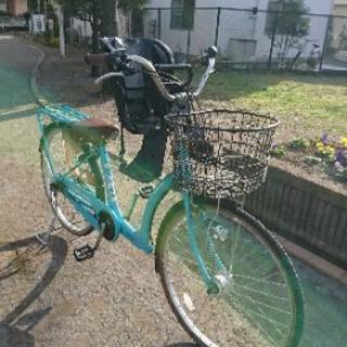 チャイルドシート付自転車【三人乗り対応】