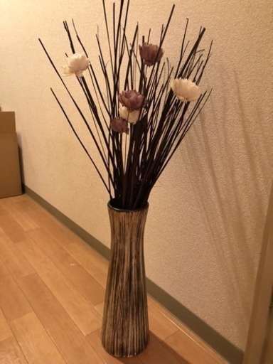 アジアン風 造花と花瓶 つばさ 大阪のインテリア雑貨 小物の中古あげます 譲ります ジモティーで不用品の処分
