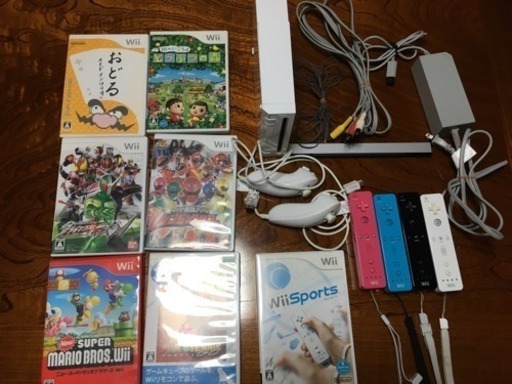 任天堂 Wii 本体 コントローラ ソフト ヌンチャク セット