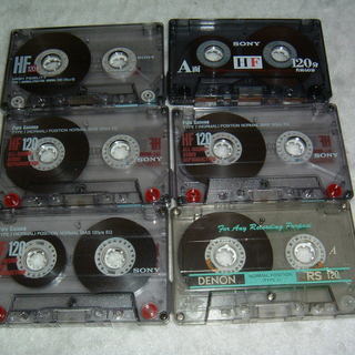 カセットテープ　ツメなし　６巻 