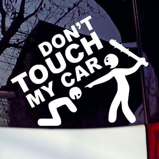 Don T Touch My Car 車のバイクのビニールデカールステッカー コザタウン 沖縄 のアクセサリーの中古あげます 譲ります ジモティーで不用品の処分