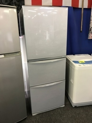 送料込 TOSHIBA 340L 3ドア冷凍冷蔵庫 自動製氷 インバータ搭載