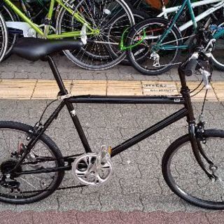 20吋スポーツミニベロ(小径車) 6speed/ブラック 20型 [ミニベロ 