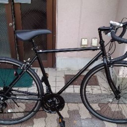黒い700ｃロードバイク 21speed