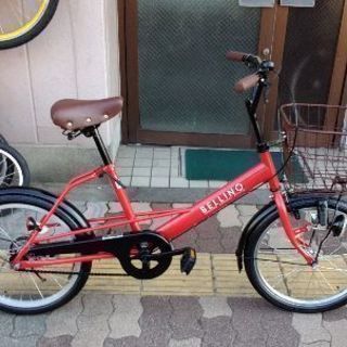 BELLINO 20吋コンパクト自転車 (レッド/ブラック)