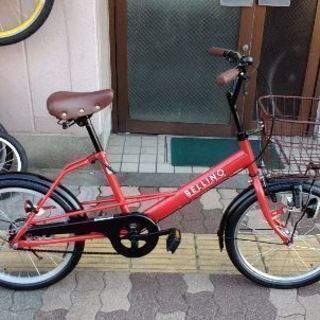 BELLINO 20吋コンパクト自転車 (レッド/ブラック) 