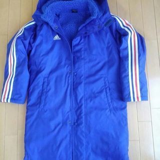 ★美品★adidas★フード付ベンチコート★160サイズ