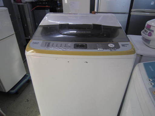 静かなインバーター10キロ洗濯機２０１３年製ハイアールアクア　AQW-VZ10A