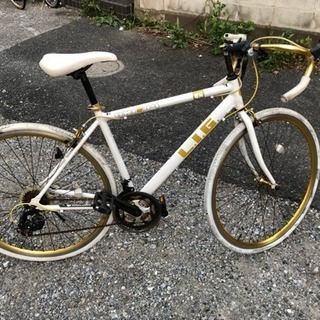 値下げしました❗️❗️白金色のロードバイク