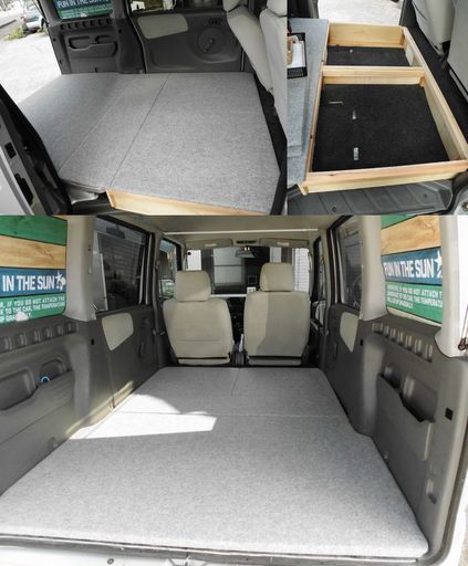 ☆タウンボックス 4WD 2ｼｰﾀｰ/ﾌﾙﾌﾗｯﾄﾍﾞｯﾄﾞ/4ﾅﾝﾊ- 検32/9 (どんぶりねこ  