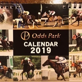 2019年卓上カレンダー、競馬、オッズパーク