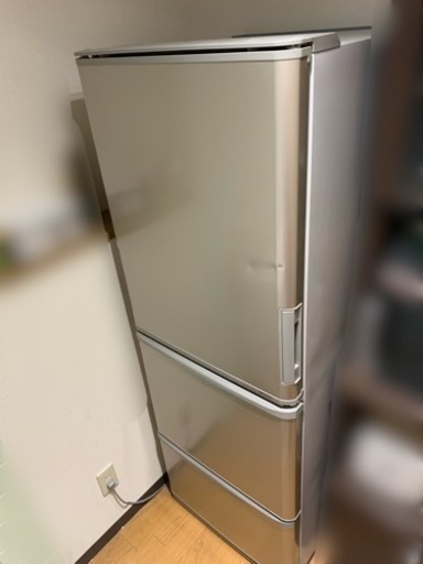 シャープ 両開き冷蔵庫 3ドア 350L 2017年製