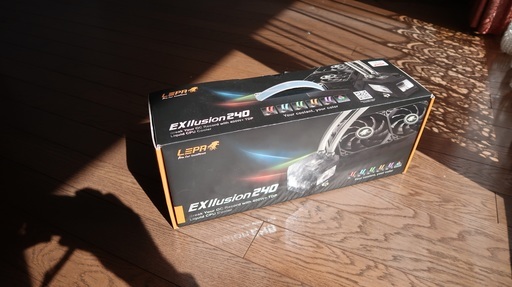 【新品未使用、開封済】LEPA 水冷CPUクーラー Exllusion240 LPWEL240-HF