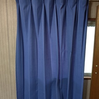 遮光カーテン　ブルー　横100cm×縦130cm