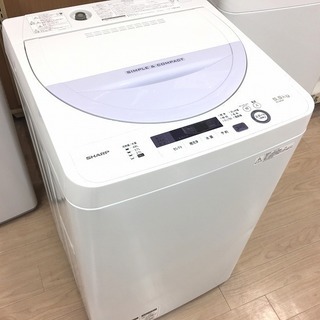 1年保証】SHARP（シャープ） 洗濯機 5.5kg - 家具