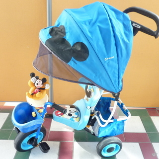 ■P85■ミッキーマウスの三輪車　ブルー