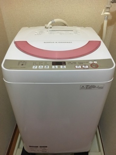☆2016年製 洗濯機 6.0kg シャープ ES-GE60R☆