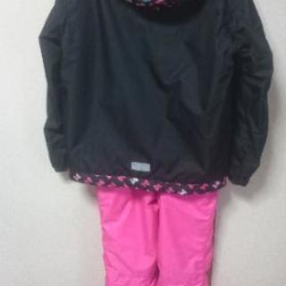 【kiss mark】スキーウェア150 kissmark スキーウェア 上下セット サイズ150 カラー赤系×ブラック
